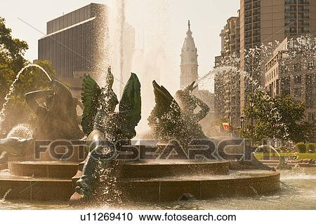 Stock Image - Logan Square. Fotosearch