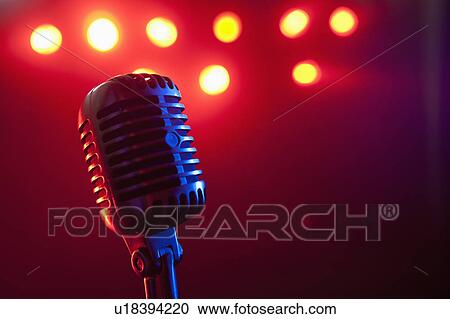 Stock Image - Microphone. Fotosearch