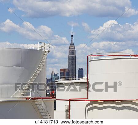 Oil storage tanks View Large Photo Image Stock Image - Oil storage tanks. Fotosearch