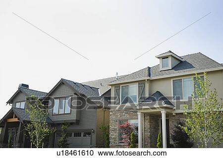 Stock Image - Residential houses. Fotosearch
