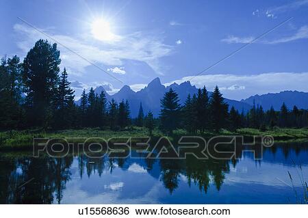 Stock Photograph - Scenic mountain lake. Fotosearch