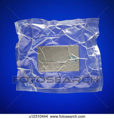 Shrink wrapped credit card View Large Photo Image Picture - Shrink wrapped credit card. Fotosearch