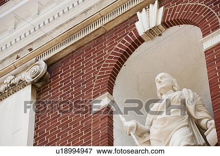 Stock Photo - Statue of Ben Franklin. Fotosearch