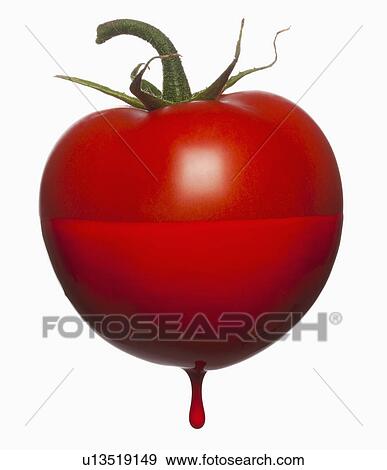 Tomatoe dripping with color View Large Photo Image Stock Photo - Tomatoe dripping with color. Fotosearch