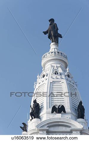 Stock Photo - Top of city hall. Fotosearch
