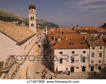 Stock Photo - Aerial view of Dubrovnik. Fotosearch