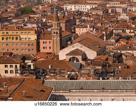 Stock Photograph - Aerial view of Venice. Fotosearch