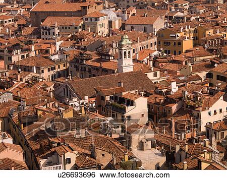 Aerial view of Venice View Large Photo Image Stock Photograph - Aerial view of Venice. Fotosearch