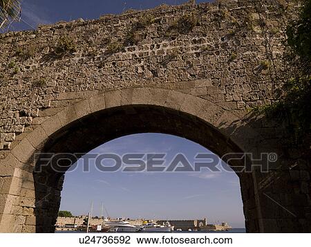 Ancient archway in Rhodes Greece View Large Photo Image Stock Image - Ancient archway in Rhodes Greece. Fotosearch