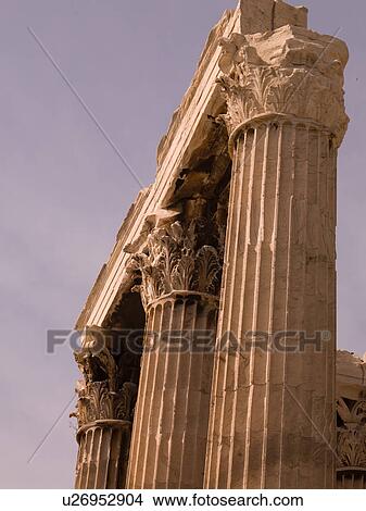 Picture - Ancient ruins in Athens Greece. Fotosearch