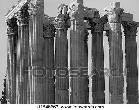 Stock Photo - Ancient ruins in Athens Greece. Fotosearch