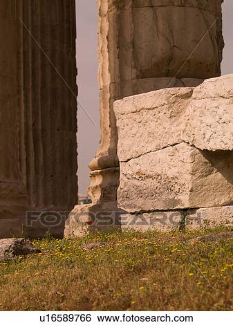 Stock Photograph - Ancient ruins in Athens Greece. Fotosearch