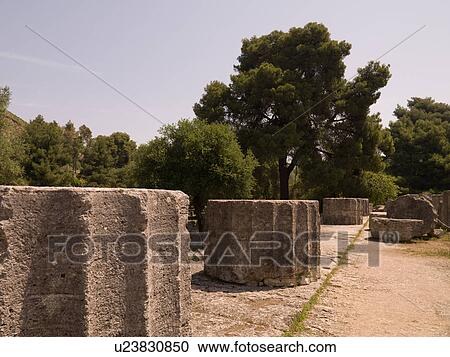 Ancient ruins in Katakolon View Large Photo Image Stock Image - Ancient ruins in Katakolon. Fotosearch