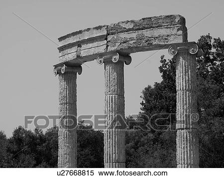 Stock Photography - Ancient ruins in Katakolon. Fotosearch