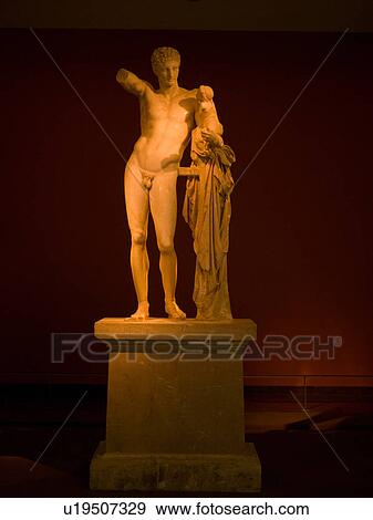 Stock Photo - Ancient statue in Katakolon. Fotosearch
