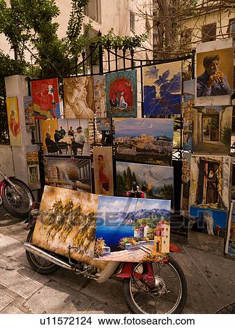 Picture - Artwork on the street in Athens Greece. Fotosearch