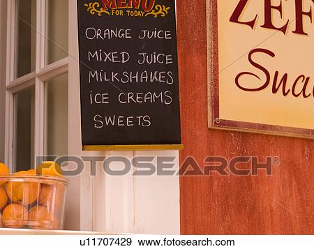Café sign in Corfu View Large Photo Image Stock Photo - Café sign in Corfu. Fotosearch