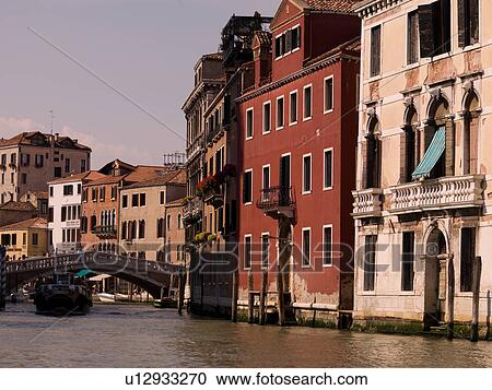 Canal and buildings in Venice View Large Photo Image Stock Image - Canal and buildings in Venice. Fotosearch