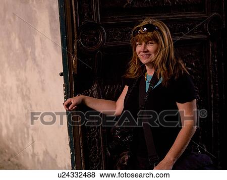 Stock Photo - Carved door in Naples. Fotosearch