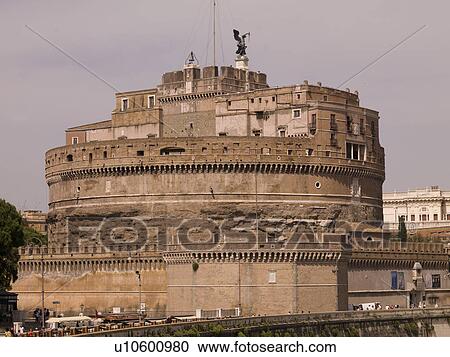 Stock Image - Castel Sant'Angelo in Rome Italy. Fotosearch