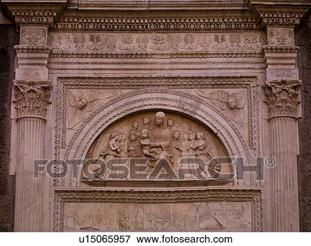 Circular window in Naples View Large Photo Image Stock Photo - Circular window in Naples. Fotosearch