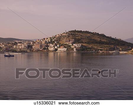 Stock Image - Coastline of Kusadasi Turkey. Fotosearch