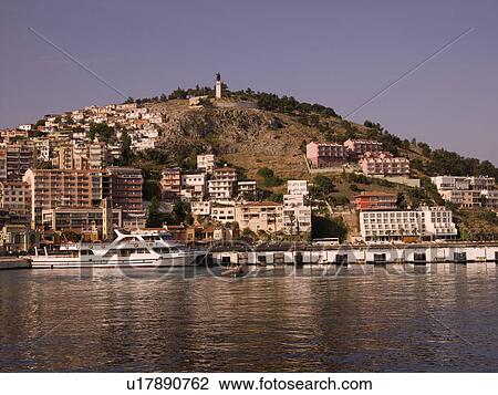 Stock Image - Coastline of Kusadasi Turkey. Fotosearch