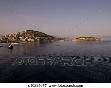 Stock Photo - Coastline of Kusadasi Turkey. Fotosearch