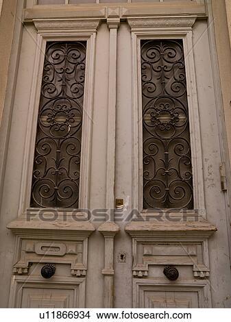 Decorative door in Athens Greece View Large Photo Image Picture - Decorative door in Athens Greece. Fotosearch
