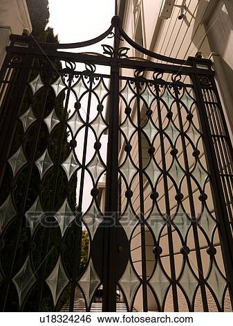 Diamond shape glass on a gate in Athens Greece View Large Photo Image Stock Photograph - Diamond shape glass on a gate in Athens Greece. Fotosearch