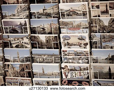 Display of post cards in Venice View Large Photo Image Stock Image - Display of post cards in Venice. Fotosearch