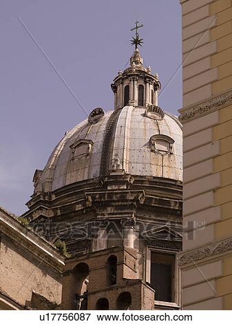 Dome of a church in Rome Italy View Large Photo Image Stock Photo - Dome of a church in Rome Italy. Fotosearch