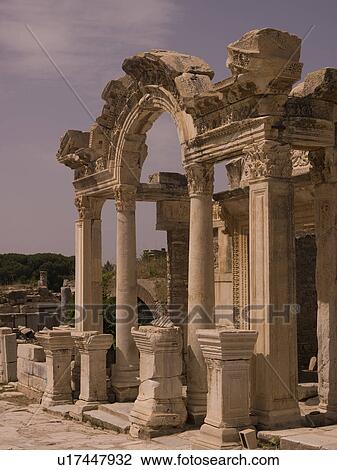 Stock Image - Ephesus in Kusadasi Turkey. Fotosearch