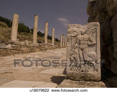 Stock Image - Ephesus in Kusadasi Turkey. Fotosearch