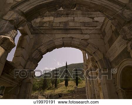 Stock Image - Ephesus in Kusadasi Turkey. Fotosearch