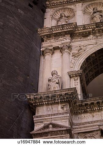 Picture - Exterior of a building in Naples. Fotosearch