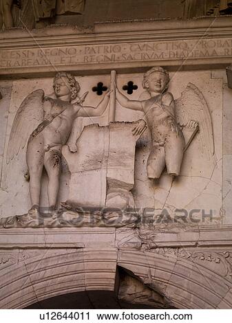 Stock Image - Exterior of a building in Naples. Fotosearch