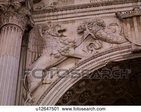 Stock Image - Exterior of a building in Naples. Fotosearch