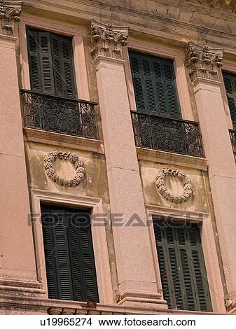 Exterior of building in Corfu View Large Photo Image Picture - Exterior of building in Corfu. Fotosearch