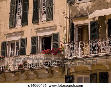Exterior of building in Corfu View Large Photo Image Stock Photography - Exterior of building in Corfu. Fotosearch