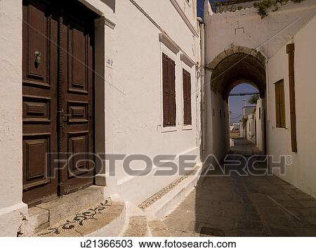 Exterior of buildings in Rhodes Greece View Large Photo Image Stock Image - Exterior of buildings in Rhodes Greece. Fotosearch