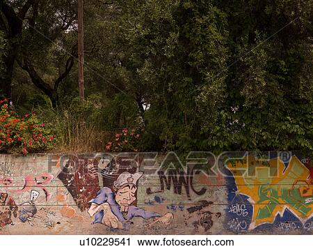 Graffiti in Corfu View Large Photo Image Stock Image - Graffiti in Corfu. Fotosearch