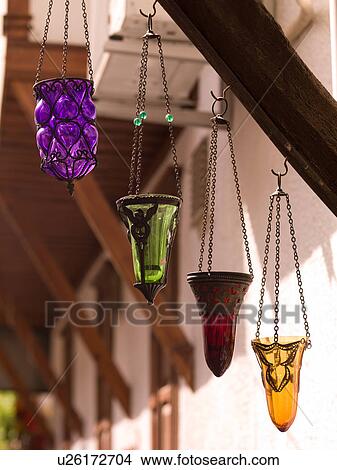 Hanging Glass Lanterns in Kusadasi Turkey View Large Photo Image Picture - Hanging Glass Lanterns in Kusadasi Turkey. Fotosearch