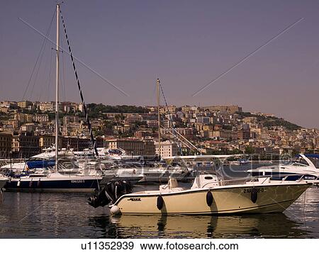Stock Photo - Harbor in Naples. Fotosearch