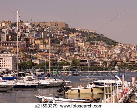 Stock Photo - Harbor in Naples. Fotosearch