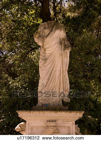 Stock Image - Headless statue in Rome Italy. Fotosearch