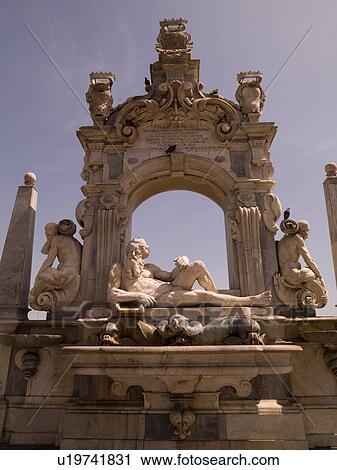 Stock Image - Monument in Naples. Fotosearch