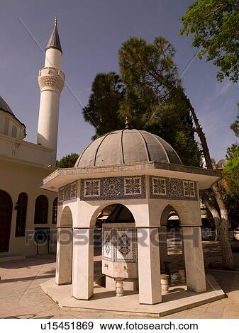 Stock Photo - Mosque in Kusadasi Turkey. Fotosearch