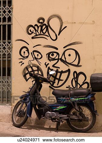 Motorbike and graffiti in Athens Greece View Large Photo Image Stock Image - Motorbike and graffiti in Athens Greece. Fotosearch