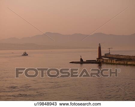 Stock Image - Naples shoreline. Fotosearch